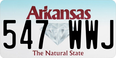 AR license plate 547WWJ