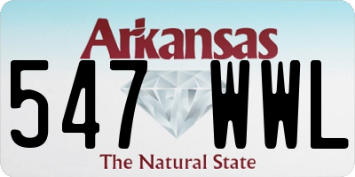 AR license plate 547WWL