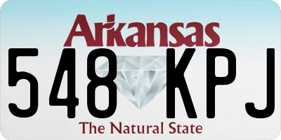 AR license plate 548KPJ