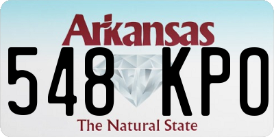 AR license plate 548KPO