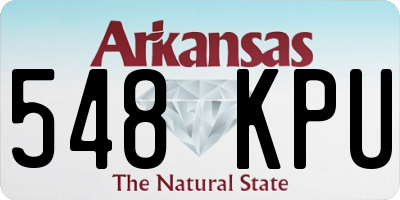 AR license plate 548KPU