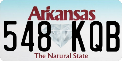 AR license plate 548KQB