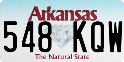 AR license plate 548KQW