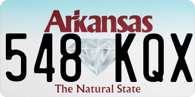 AR license plate 548KQX