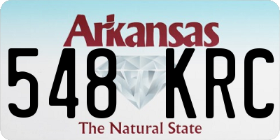 AR license plate 548KRC