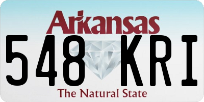 AR license plate 548KRI