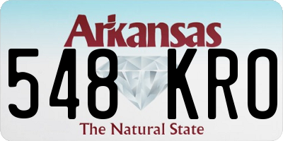 AR license plate 548KRO