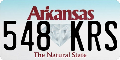 AR license plate 548KRS