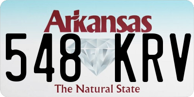 AR license plate 548KRV