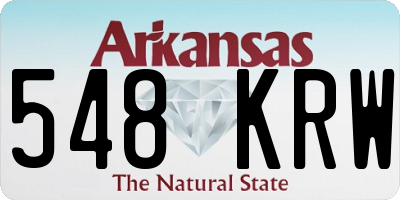 AR license plate 548KRW