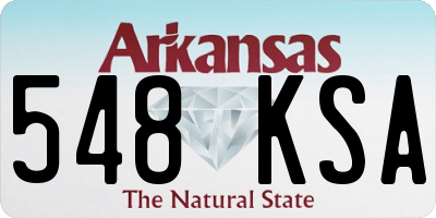 AR license plate 548KSA