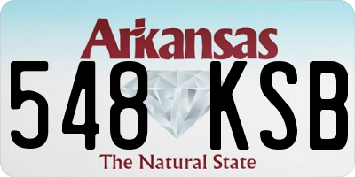 AR license plate 548KSB