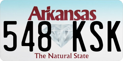 AR license plate 548KSK