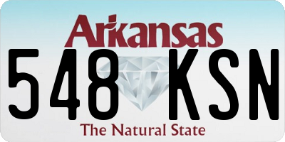AR license plate 548KSN