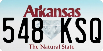 AR license plate 548KSQ