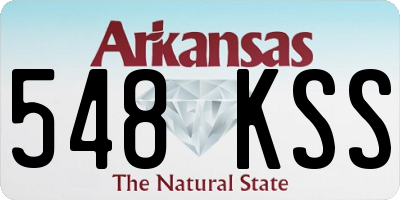 AR license plate 548KSS