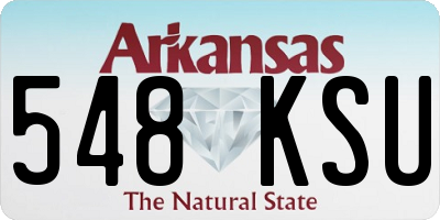 AR license plate 548KSU