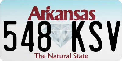 AR license plate 548KSV