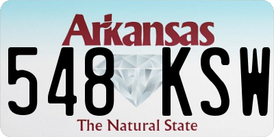 AR license plate 548KSW