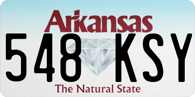 AR license plate 548KSY