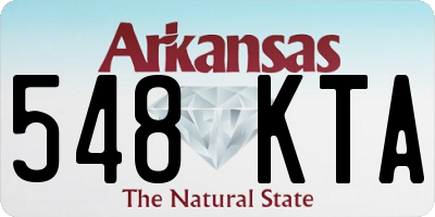 AR license plate 548KTA