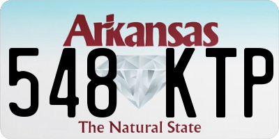 AR license plate 548KTP