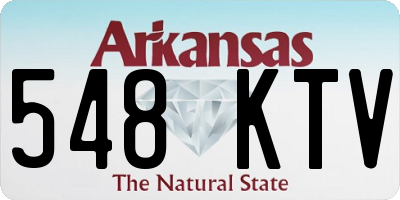 AR license plate 548KTV