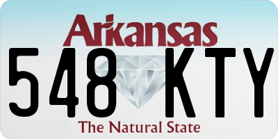 AR license plate 548KTY