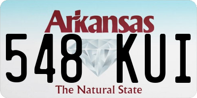 AR license plate 548KUI