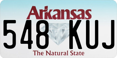 AR license plate 548KUJ