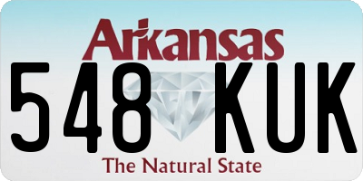 AR license plate 548KUK