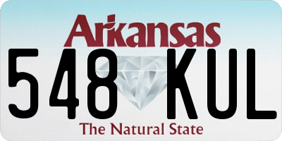 AR license plate 548KUL