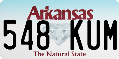 AR license plate 548KUM