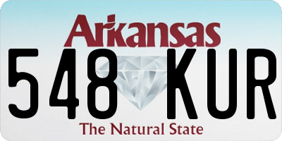 AR license plate 548KUR