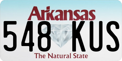 AR license plate 548KUS