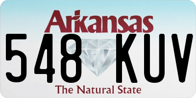 AR license plate 548KUV