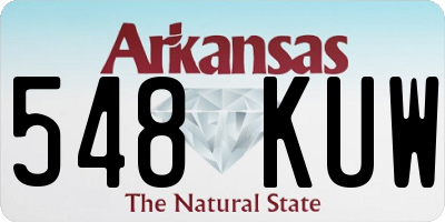 AR license plate 548KUW
