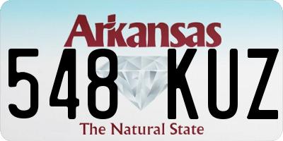 AR license plate 548KUZ