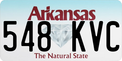 AR license plate 548KVC