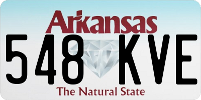 AR license plate 548KVE