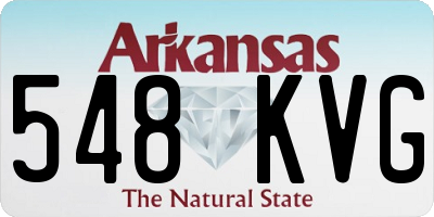 AR license plate 548KVG