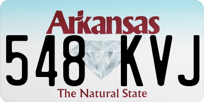 AR license plate 548KVJ