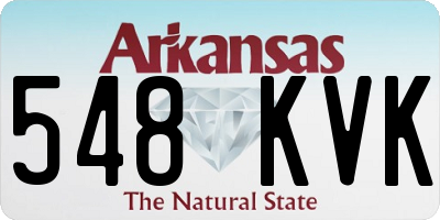 AR license plate 548KVK