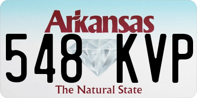 AR license plate 548KVP