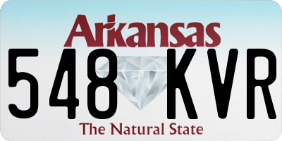 AR license plate 548KVR
