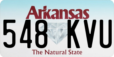 AR license plate 548KVU