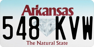 AR license plate 548KVW