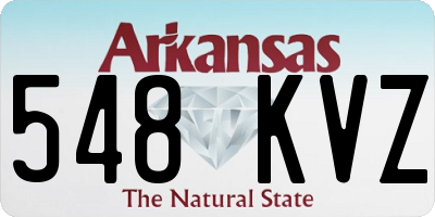 AR license plate 548KVZ