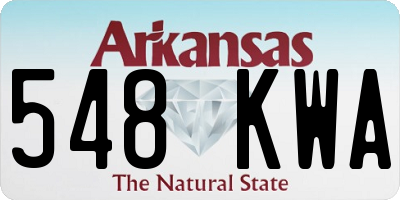 AR license plate 548KWA