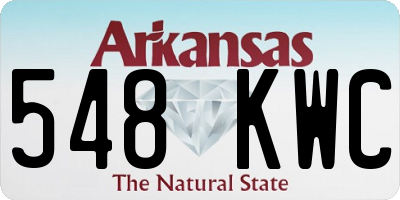 AR license plate 548KWC